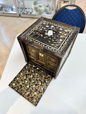 A Japanese Nanban portable lacquer cabinet, Momoyama, late 16th/early 17th C. — 照片 4