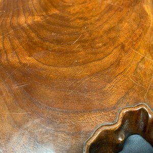 A Japanese polished rootwood tea ceremony tray, Meiji/Showa, 19/20th C. — photo 7