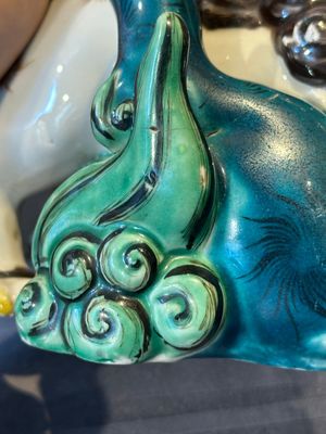 A Japanese polychrome-glazed group of playing Buddhist lions, 18/19th C. — photo 11