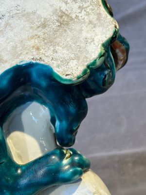 A Japanese polychrome-glazed group of playing Buddhist lions, 18/19th C. — photo 9