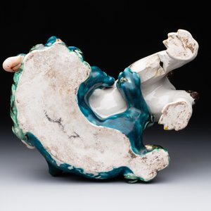 A Japanese polychrome-glazed group of playing Buddhist lions, 18/19th C. — photo 6