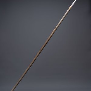 A Japanese 'raden' naginata and a wakizashi 脇差 sword with a red-lacquered saya, Edo, 17/19th C. — 照片 7