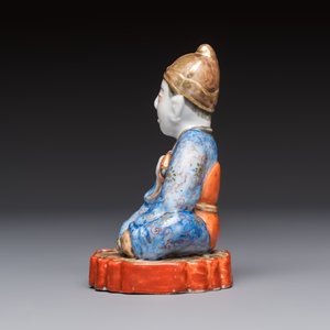 A Japanese Satsuma bowl, a pair of vases, a polychrome figure, and a marked Koransha bowl, 19/20th C. — 照片 3