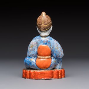 A Japanese Satsuma bowl, a pair of vases, a polychrome figure, and a marked Koransha bowl, 19/20th C. — 照片 4
