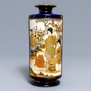 A Japanese Satsuma 'warriors' vase, Meiji, 19th C. — 照片 3