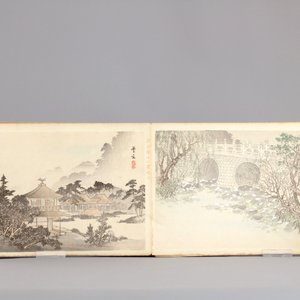 A Japanese woodblock album and two Chinese landscape albums, ca. 1900 — photo 3