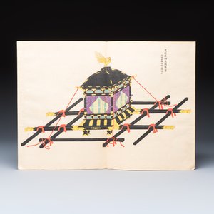A Japanese woodblock-printed album of historical vehicles, by Ishimoto Shūen, Kojitsu Sōsho, vol. II — photo 14