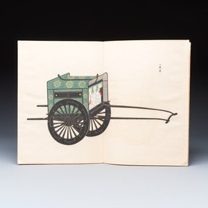 A Japanese woodblock-printed album of historical vehicles, by Ishimoto Shūen, Kojitsu Sōsho, vol. II — photo 7