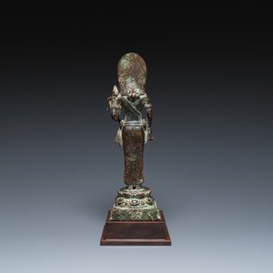 A Javanese bronze Majapahit sculpture of the goddess Dewi Tara, Indonesia, probably 14th C. — photo 4
