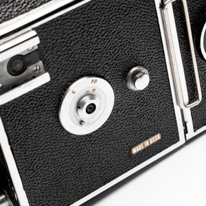 A Kiev 88 with Zodiak-B 30mm F3.5 fisheye lens, waist-level viewfinder and film back — photo 12