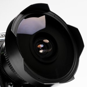 A Kiev 88 with Zodiak-B 30mm F3.5 fisheye lens, waist-level viewfinder and film back — photo 3