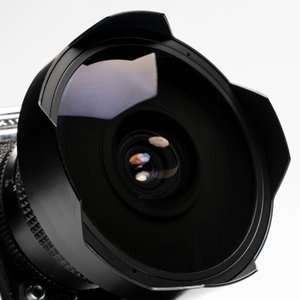 A Kiev 88 with Zodiak-B 30mm F3.5 fisheye lens, waist-level viewfinder and film back — photo 13