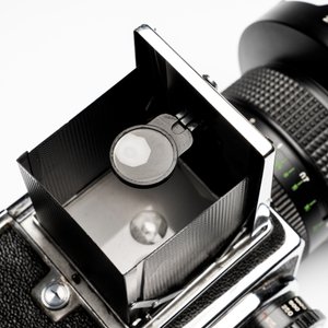 A Kiev 88 with Zodiak-B 30mm F3.5 fisheye lens, waist-level viewfinder and film back — photo 14