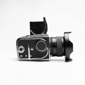 A Kiev 88 with Zodiak-B 30mm F3.5 fisheye lens, waist-level viewfinder and film back — photo 6