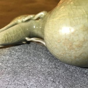 A Korean celadon-glazed duck-shaped water dropper, 19/20th C. — photo 16
