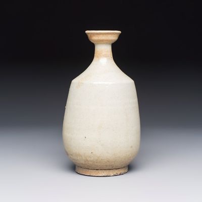 A Korean cream-glazed bottle vase, Joseon