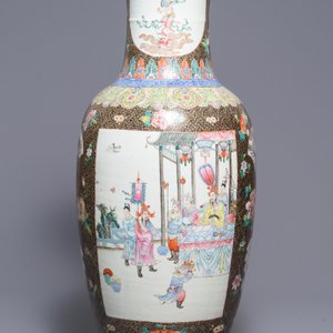 A large and fine Chinese famille rose vase, 19th C. — 照片 3