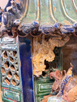 A large and fine Chinese polychrome-glazed Shiwan stoneware group of immortals, 19th C. — photo 10