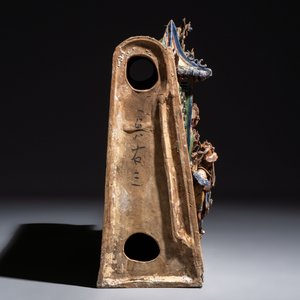 A large and fine Chinese polychrome-glazed Shiwan stoneware group of immortals, 19th C. — photo 5