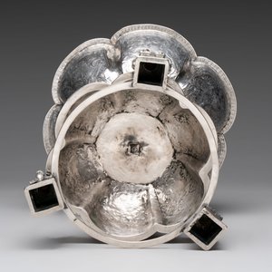 A large and impressive Neo-Gothic silver standing cup, probably Germany, 19th C. or earlier — photo 5