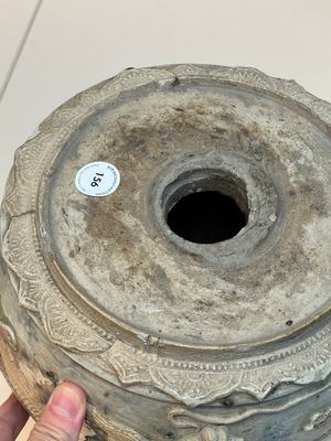 A large Annamese or Vietnamese blue and white inscribed altar vase, 16th C. — photo 12