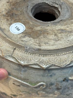 A large Annamese or Vietnamese blue and white inscribed altar vase, 16th C. — photo 13