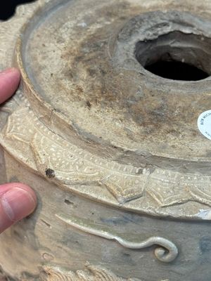 A large Annamese or Vietnamese blue and white inscribed altar vase, 16th C. — photo 14