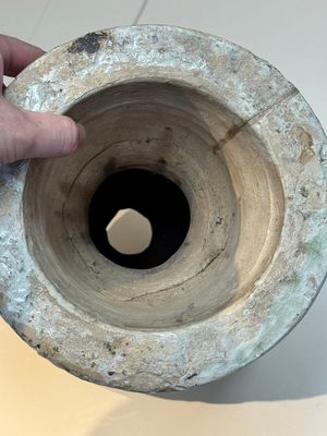 A large Annamese or Vietnamese blue and white inscribed altar vase, 16th C. — photo 17