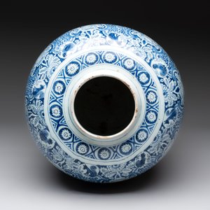 A large blue and white Dutch Delft chinoiserie jar, 1st quarter 18th C. — 照片 5
