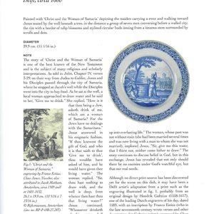 A large blue and white Dutch Delft dish with Jesus and the Samaritan woman, ca. 1680 — photo 4