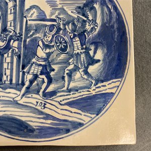 A large blue and white mythological tile, Harlingen, 18th C. — 照片 5