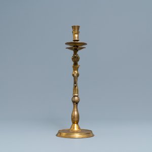 A large bronze candlestick with a siren with dolphin tails, Nuremberg, Germany, 16th C. — 照片 2