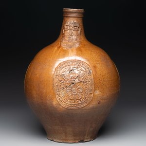 A large brown-glazed stoneware bellarmine jug, 17th C. — photo 3