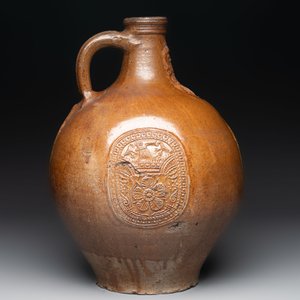 A large brown-glazed stoneware bellarmine jug, 17th C. — photo 4