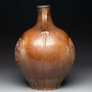 A large brown-glazed stoneware bellarmine jug, 17th C. — photo 5