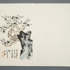 A large Chinese album with paintings of blossoming branches, 19/20th C. — photo 2