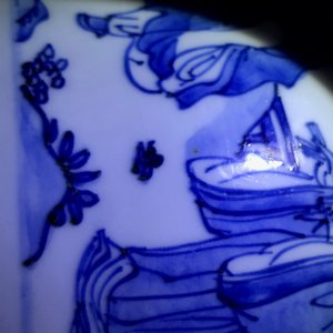 A large Chinese blue and white '8 immortals' censer, Wanli — 照片 18