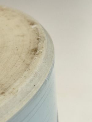 A large Chinese blue and white 'birds, bamboo and flowers' brush pot, Transitional period — foto 20