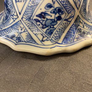 A large Chinese blue and white five-piece garniture, Kangxi — 照片 18