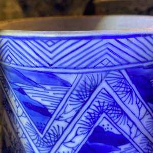 A large Chinese blue and white five-piece garniture, Kangxi — 照片 29