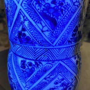 A large Chinese blue and white five-piece garniture, Kangxi — 照片 63