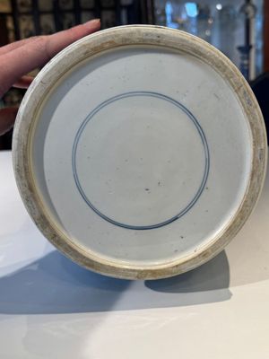 A large Chinese blue and white 'Guo Ziyi 郭子儀拜壽' rouleau vase, Kangxi — 照片 19