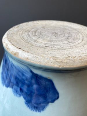 A large Chinese blue and white 'Immortals' vase, Transitional period — photo 15