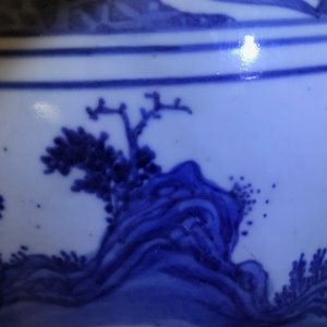 A large Chinese blue and white 'immortals' vase, Wanli — 照片 12