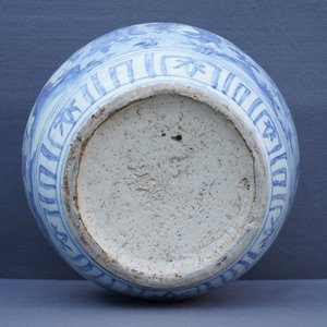A large Chinese blue and white 'immortals' vase, Wanli — 照片 9