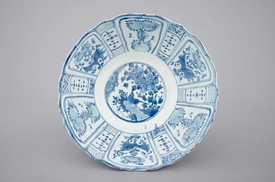 A large Chinese blue and white kraak porcelain bowl, Wan-Li, ca. 1600