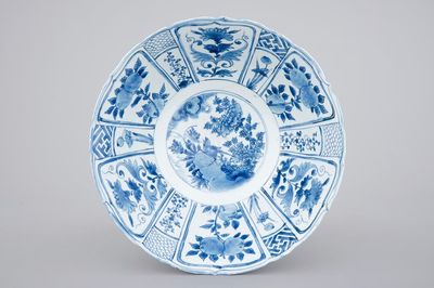 A large Chinese blue and white kraak porcelain bowl, Wan-Li, ca. 1600