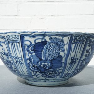 万历 老虎青花瓷碗 — 照片 11