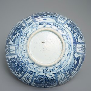万历 老虎青花瓷碗 — 照片 8