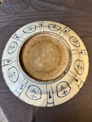 A large Chinese blue and white kraak porcelain dish with pheasants, Wanli — 照片 7